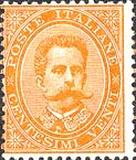 Italy Stamp Scott nr 47 - Francobolli Sassone nº 39 - Click Image to Close