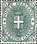 Italy Stamp Scott nr 67 - Francobolli Sassone nº 59 - Click Image to Close