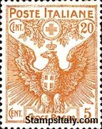 Italy Stamp Scott nr B3 - Francobolli Sassone nº 105 - Click Image to Close