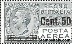 Italy Stamp Scott nr C10 - Francobolli Sassone nº A8 - Click Image to Close