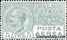 Italy Stamp Scott nr C9 - Francobolli Sassone nº A7 - Click Image to Close