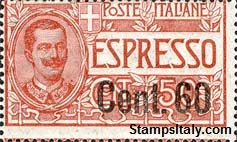 Italy Stamp Scott nr E11 - Francobolli Sassone nº E6 - Click Image to Close