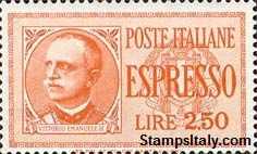 Italy Stamp Scott nr E15 - Francobolli Sassone nº E16 - Click Image to Close