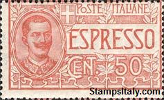 Italy Stamp Scott nr E2 - Francobolli Sassone nº E4 - Click Image to Close