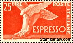 Italy Stamp Scott nr E22 - Francobolli Sassone nº E28 - Click Image to Close