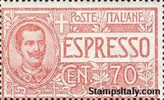 Italy Stamp Scott nr E4 - Francobolli Sassone nº E11 - Click Image to Close