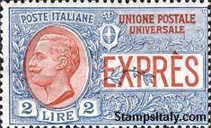 Italy Stamp Scott nr E7 - Francobolli Sassone nº E13 - Click Image to Close