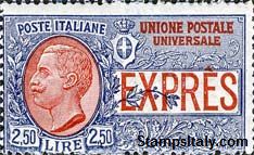 Italy Stamp Scott nr E8 - Francobolli Sassone nº E14 - Click Image to Close