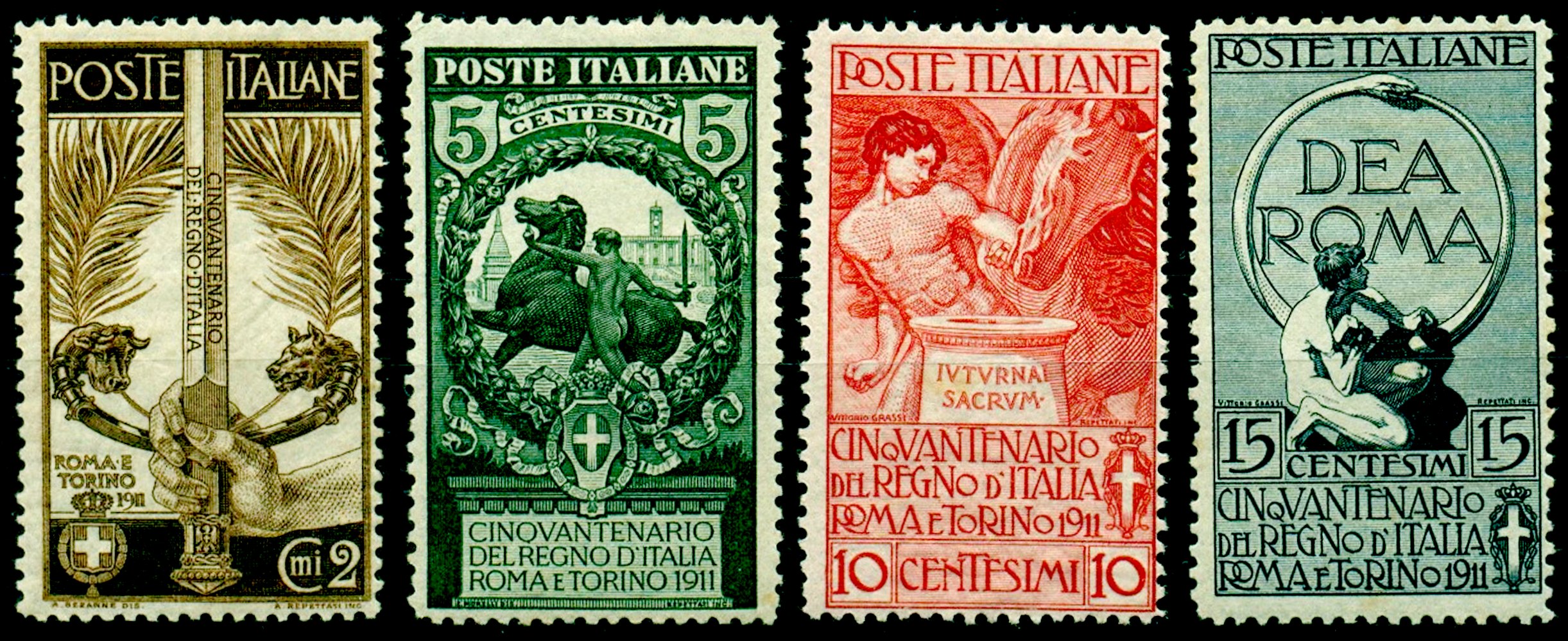 Italy Stamp Scott nr 119/122 - Francobolli Sassone nº 92/95
