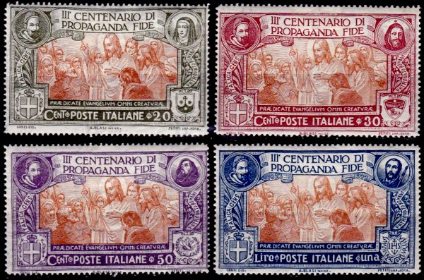 Italy Stamp Scott nr 143/146 - Francobolli Sassone nº 131/134