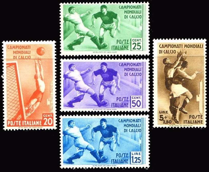 Italy Stamp Scott nr 324/328 - Francobolli Sassone nº 357/361