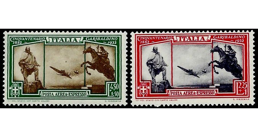 Italy Stamp Scott nr CE1+2 - Francobolli Sassone nº A37/A38