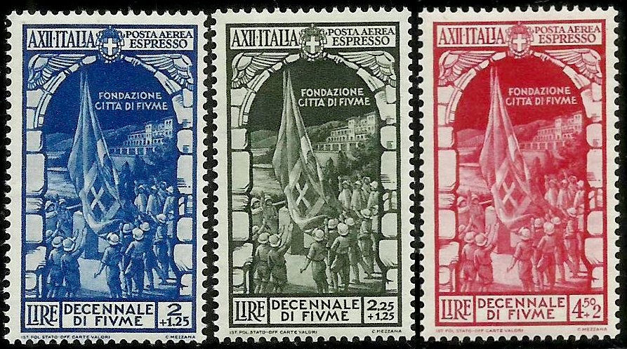 Italy Stamp Scott nr CE5/CE7 - Francobolli Sassone nº A66/A68