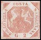 Naples Stamp Scott nr 3 - Francobollo Napoli Sassone nº 7