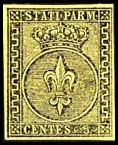 Parma Stamp Scott nr 1 - Francobollo Parma Sassone nº 1