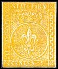 Parma Stamp Scott nr 6 - Francobollo Parma Sassone nº 6