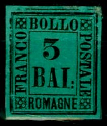 Romagna Stamp Scott nr 4 - Francobollo Romange Sassone nº 4