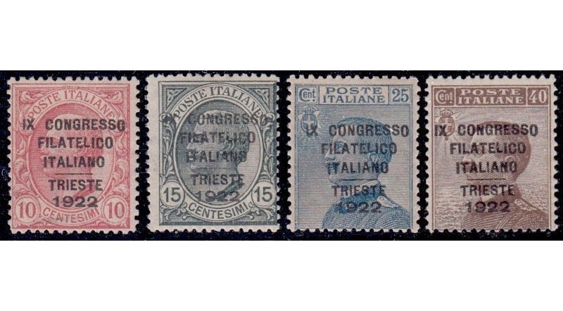 Italy Stamp Scott nr 142A/D - Francobolli Sassone nº 123/126