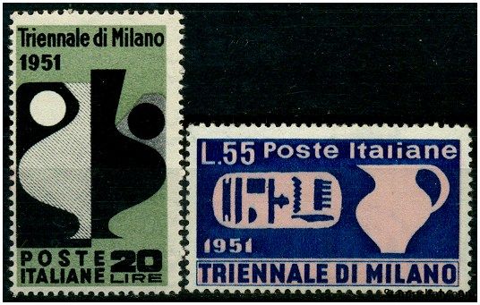 Italy Stamp Scott nr 582/583 - Francobolli Sassone nº 666/667 - Click Image to Close