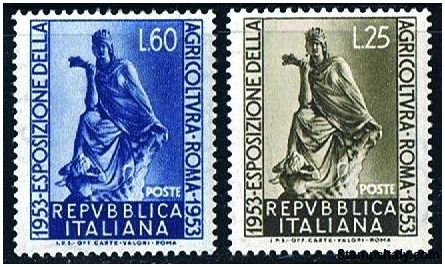Italy Stamp Scott nr 635/636 - Francobolli Sassone nº 721/722