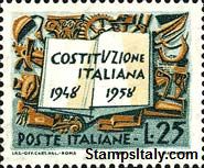 Italy Stamp Scott nr 741 - Francobolli Sassone nº 829