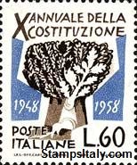 Italy Stamp Scott nr 742 - Francobolli Sassone nº 830