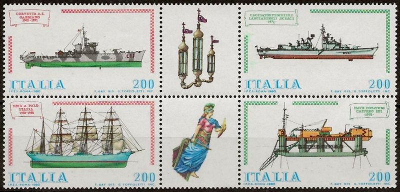 Italy Stamp Scott nr 1438a - Francobolli Sassone nº 1531/4