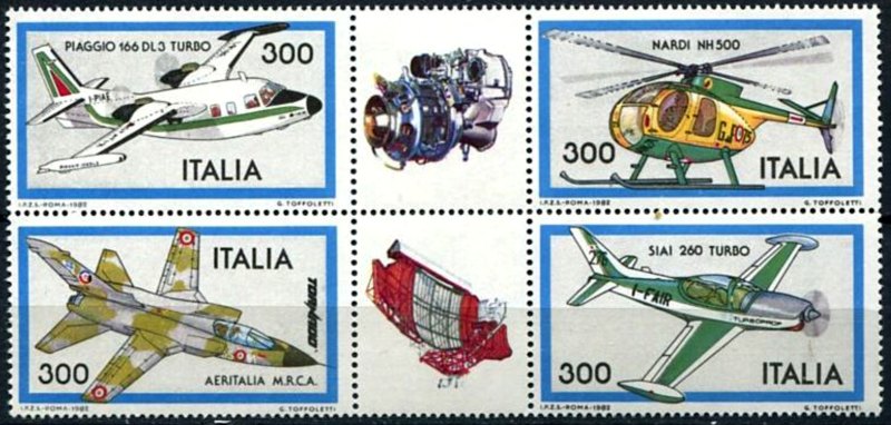Italy Stamp Scott nr 1508a - Francobolli Sassone nº 1588/91