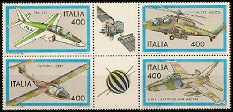 Italy Stamp Scott nr 1553a - Francobolli Sassone nº 1632/5