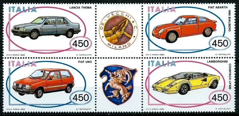 Italy Stamp Scott nr 1623a - Francobolli Sassone nº 1706/9