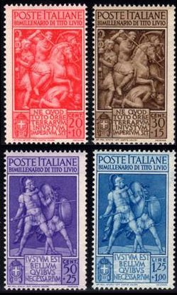 Italy Stamp Scott nr B43/B46 - Francobolli Sassone nº 458/461