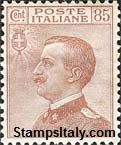Italy Stamp Scott nr 110 - Francobolli Sassone nº 112 - Click Image to Close