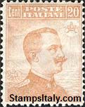 Italy Stamp Scott nr 112 - Francobolli Sassone nº 107 - Click Image to Close