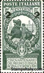 Italy Stamp Scott nr 126 - Francobolli Sassone nº 99 - Click Image to Close