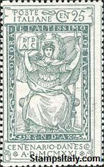 Italy Stamp Scott nr 134 - Francobolli Sassone nº 117 - Click Image to Close