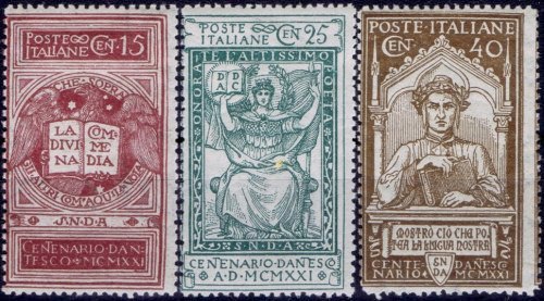 Italy Stamp Scott nr 133/135 - Francobolli Sassone nº 116/118 - Click Image to Close
