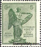 Italy Stamp Scott nr 136 - Francobolli Sassone nº 119 - Click Image to Close