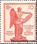 Italy Stamp Scott nr 137 - Francobolli Sassone nº 120 - Click Image to Close
