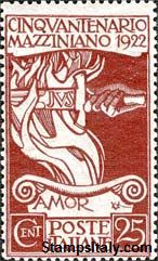 Italy Stamp Scott nr 140 - Francobolli Sassone nº 128 - Click Image to Close