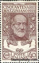 Italy Stamp Scott nr 141 - Francobolli Sassone nº 129 - Click Image to Close