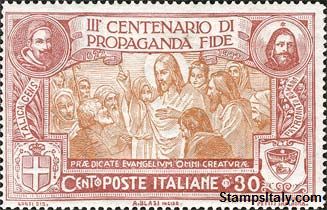 Italy Stamp Scott nr 144 - Francobolli Sassone nº 132 - Click Image to Close