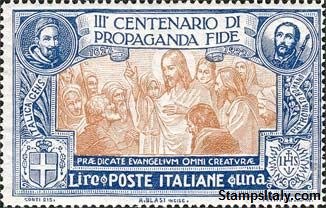 Italy Stamp Scott nr 146 - Francobolli Sassone nº 134 - Click Image to Close