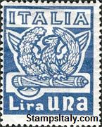 Italy Stamp Scott nr 162 - Francobolli Sassone nº 144 - Click Image to Close