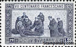 Italy Stamp Scott nr 182 - Francobolli Sassone nº 196 - Click Image to Close