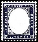 Italy Stamp Scott nr 19 - Francobolli Sassone nº 2 - Click Image to Close