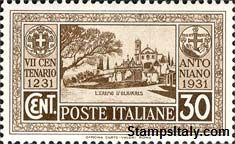 Italy Stamp Scott nr 260 - Francobolli Sassone nº 294 - Click Image to Close