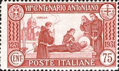 Italy Stamp Scott nr 262 - Francobolli Sassone nº 296 - Click Image to Close