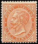 Italy Stamp Scott nr 27 - Francobolli Sassone nº 17