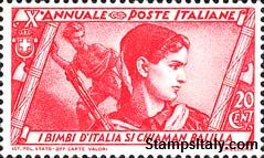 Italy Stamp Scott nr 293 - Francobolli Sassone nº 328 - Click Image to Close