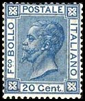 Italy Stamp Scott nr 35 - Francobolli Sassone nº 26 - Click Image to Close